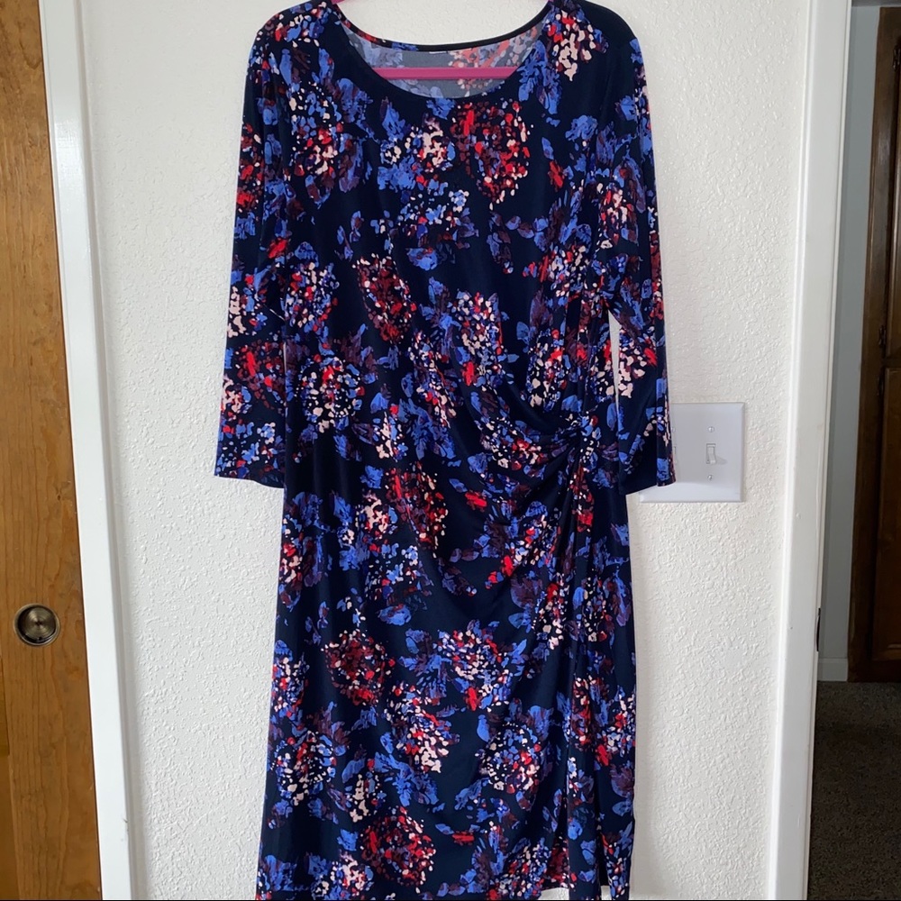 Blue and Red Dress